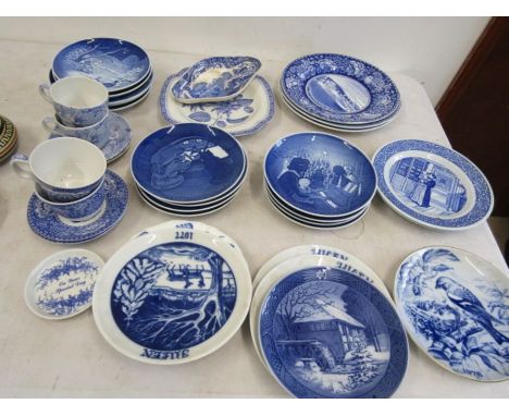 Spode blue and white china, Country Roses place etc etc