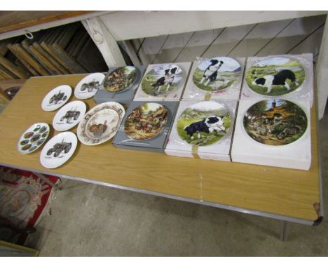 Vintage tractor picture plates and others&nbsp;