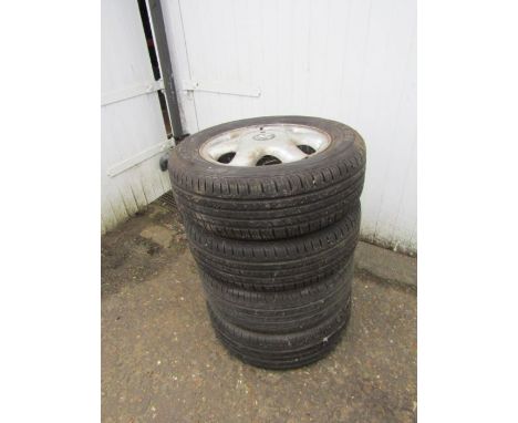 Set of 4 Vauxhall alloy wheels with tyres&nbsp;