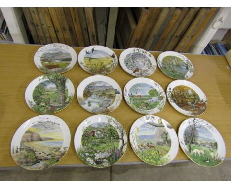 12 Royal Worchester picture plates&nbsp;