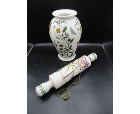 Portmeirion Botanic garden vase and Amaryllis rolling pin