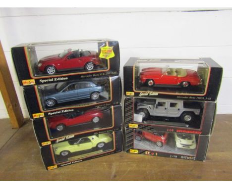 7 Boxed Maisto 1/18 scale special edition diecast models&nbsp;