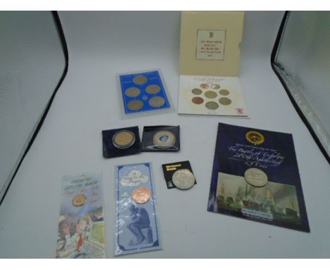 Coin collection- Great Britian Crowns (1965 - 1981) United Kingdom brilliant uncirculated coin collection 1986 (Royal mint), 