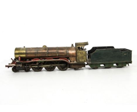 An O Gauge Live Steam 4-6-0 Locomotive and Tender Project, to unknown design but in the style of Gresley's Pacifics with wide