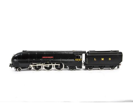 An ACE Trains O Gauge 2/3-rail Electric LMS Coronation Class Locomotive and Tender,  ref E/12 (model C1), in LMS unlined wart