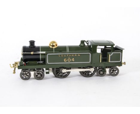 An ACE Trains O Gauge 3-rail 4-4-4T Locomotive, ref ESG/1, in Southern Railway green as no B604, VG-E, very little wear to pi