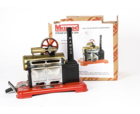 A Late Mamod SP2 'Overtype' Tablet-fired Steam Engine, with extruded oscillating cylinder, water level gauge and cast chimney