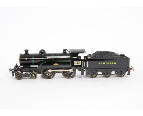 An ACE Trains O Gauge 3-rail Electric SR 'Celebration' Class 4-4-0 Locomotive and Tender,  ref E/3, in SR black as no 2006, E