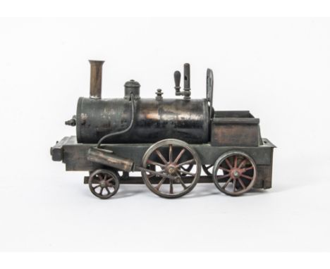 An Early 3½" Gauge Live Steam Spirit-fired 2-2-2 'Piddler' Locomotive, by unknown builder, with twin oscillating cylinders, p