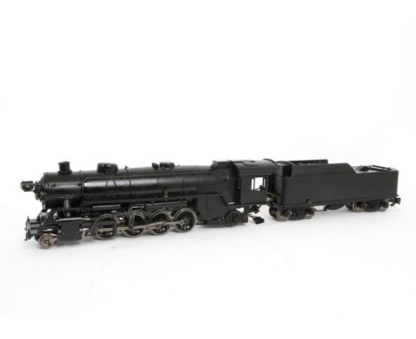 An Aristocraft G Scale Live Steam Gas-fired American 'Mikado' 2-8-2 Locomotive Tender and Control Equipment,  the loco for li