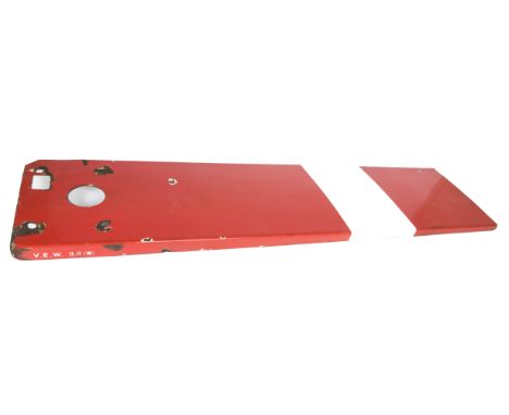 Railway Signal Arms and Others, a group of four enamelled signals including two signal arms one with arrow cut out, a disc si