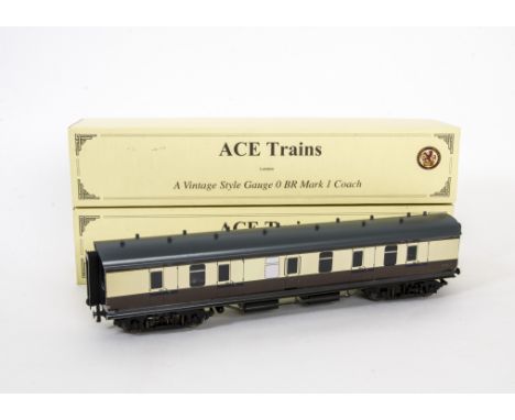 Three ACE Trains O Gauge 2/3-rail Individual BR (WR) Mark 1 Coaches,  all in WR brown/cream livery, comprising two full brake