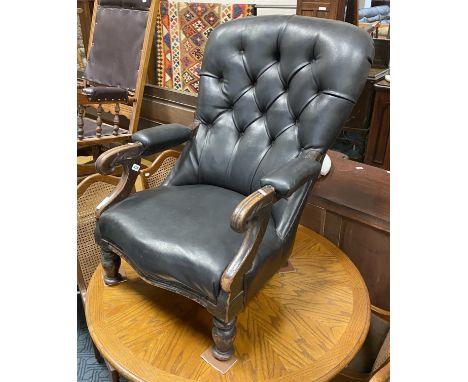BUTTON BACK ARMCHAIR
