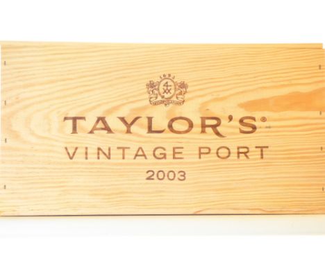 Taylor Vintage Port 2003 12 bts OWC Recently removed from storage at The Wine Society, Stevenage