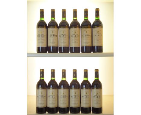 Chateau Talbot 1983 St Julien Bordeaux 12 bts (not OWC) From a Surrey collection, stored since purchase in the  UK in a purpo