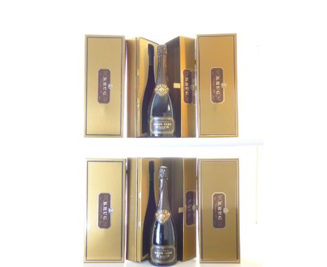 Champagne Krug 1988 6 bts Individual Coffrets and OCC IN BOND Please note that this lot is In Bond and UK alcohol duty and VA
