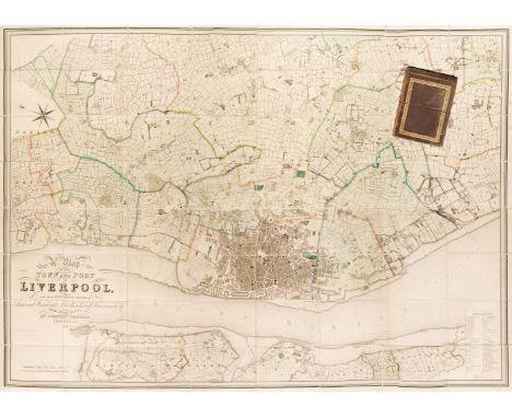 Liverpool. Bennison (Jonathan), A Map of the Town and Port of Liverpool with the Environs including Seacomb, Woodside, Birken