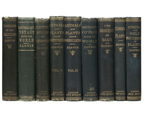 Darwin (Charles). The Expression of the Emotions in Man and Animals, 1st edition, 3rd issue (tenth thousand), London: John Mu