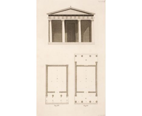 Vitruvius (Pollio Marco). The Architecture of M. Vitruvius Pollio, 2 volumes, London: James Newton, 1791, engraved portrait, 