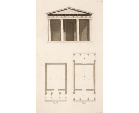 Vitruvius (Pollio Marco). The Architecture of M. Vitruvius Pollio, 2 volumes, London: James Newton, 1791, engraved portrait, 