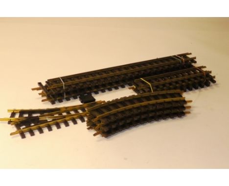 LGB G Scale Track, 11000 x12 Curves (2 boxes), 12100 and 12000 R/H (1) and L/H (1) Points, in original boxes, unboxed short s