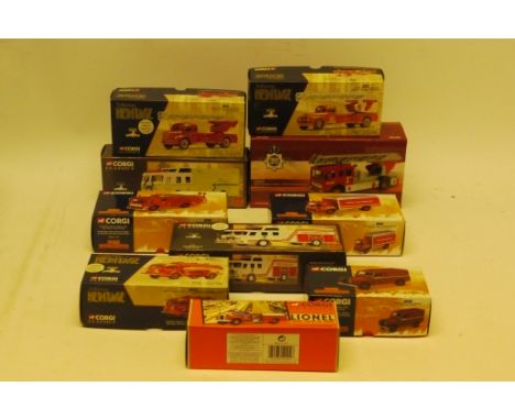 Corgi Classics Heritage and others, all boxed international fire service, some limited edition including, Corgi 50, Dennis F1
