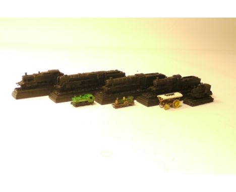 Classique moulded Coal Famous Engines, , Matchbox Lesney 'Duke of Connaught' and Fowlers Steam engine with later Pannier Tank