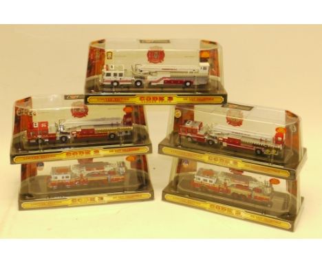 Code 3 Collectibles Fire Service Vehicles, boxed 1:64 scale American fire service limited edition vehicles including, Aerial 