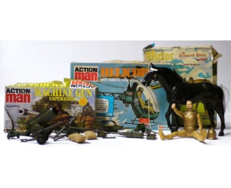 Palitoy Action Man Helicopter, No.34714, snap together with realistic rotor action and working winch, unassembled, in origina