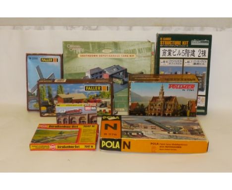 An Assortment of N Gauge and Other Kits and Track, including an 'Artitec' Train Ferry kit with one made-up and one unmade boa