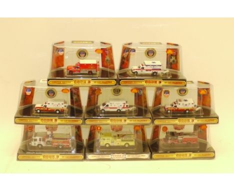 Code 3 Collectibles Fire Service Vehicles, boxed 1:64 scale American fire service limited edition vehicles comprising, New Yo