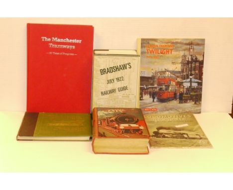 Bradshaw's Railway Guide and other Railway Books and Magazines, 1986 reprint of Bradshaw's 1922 Railway Guide with cover, all