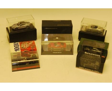 Autoart Resin Specialist Kyosho and Brumm, all boxed 1:43 scale including, Autoart Signature Lamborghini Miura SV, Resin Spec