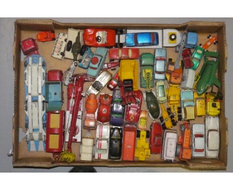 Playworn Diecast, Commercial and Private vehicles, Dinky, Corgi, Matchbox and others, Including Dinky Toys Thunderbird 2, Cor