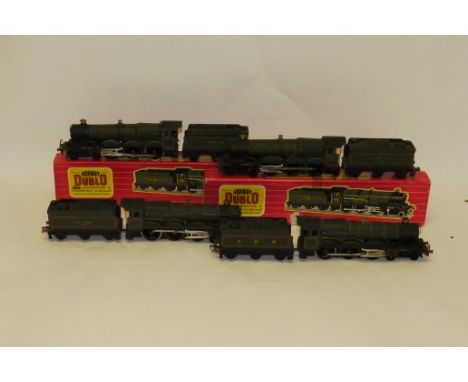 Modified/renamed Hornby-Dublo OO Gauge 2-rail Castle Class Locomotives, Four locomotives, all with ½" motors, renamed/numbere