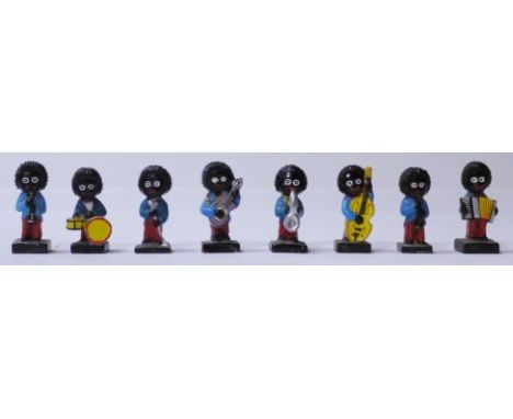 Robertson's chalk Golly Musicians, playing clarinets, saxophones, drums and other instruments, G-VG (8) 