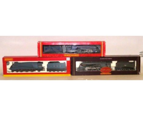 Hornby OO Gauge A4 Class Locomotives, including Margate-built R294, 'Walter K Whigham' no 60028 in BR experimental 'purple-bl