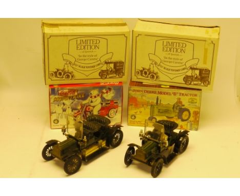 Tin Plate Toys, Including Limited Edition of Ipswich 1:13 scale models of Vintage 'Old Crock' cars  in the manner of George C