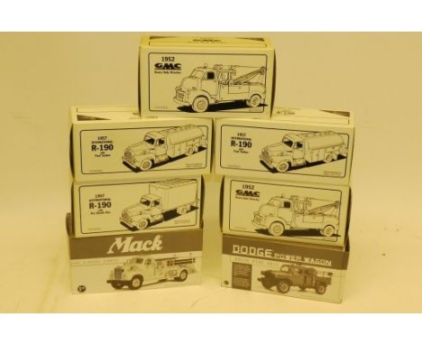 First Gear, boxed collection of 1:30 scale North American fire service vehicles comprising, Dodge power wagon Ma. Division, 1