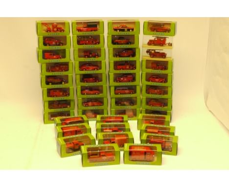 Eligor, all boxed International fire service vehicles, 1:43 scale,  pre and post-war, G-E, boxes G-E,(40+) in two boxes 