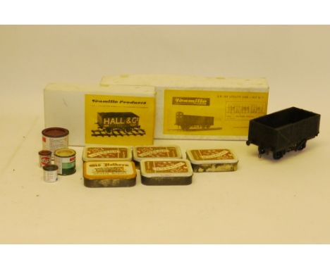 An Unmade Tenmille Models Gauge 1 SR 10 Ton Utility Van and Part-made Open Wagon the unmade kit ref 'G', with moulded plastic