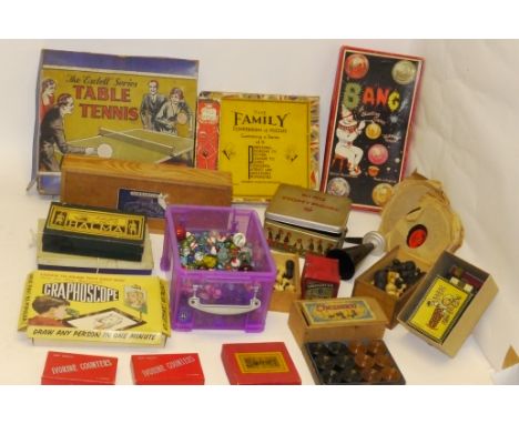 Vintage Marbles, Collection of clear and coloured examples, together with collection boxed of pre-war and later games, includ