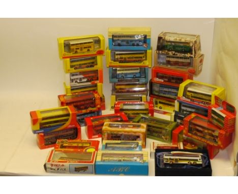 boxed Far-East Buses and Coaches, mostly Honk-Kong by various manufacturers, including, Corgi Limited Edition Olympian, China