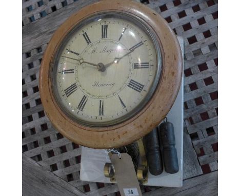 A 20th century wall clock, dial signed M.Meyer, Reading 