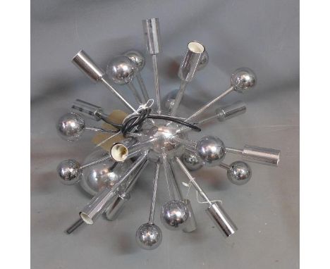 A contemporary sputnik ceiling light 