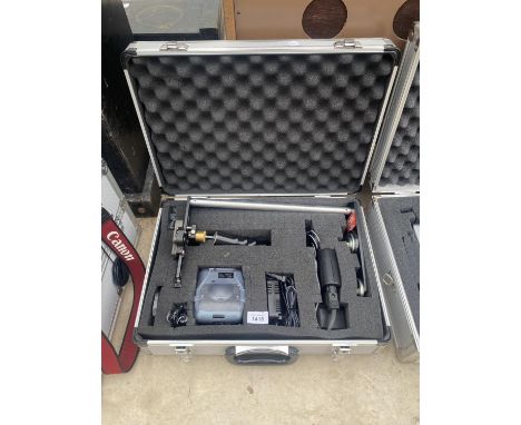 AN ASSORTMENT OF CAMERA EQUIPMENT TO INCLUDE A HAGUE CAMERA SUPPORT ETC 