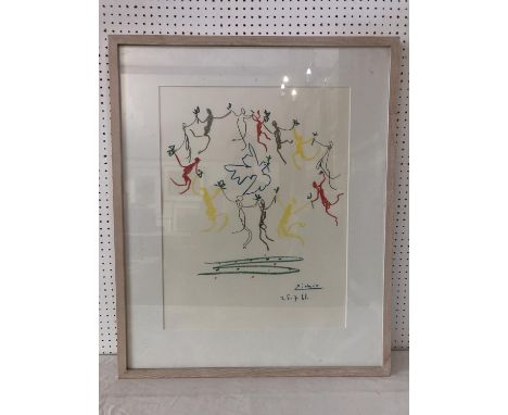 After Pablo Picasso (1881-1973) - 'La Ronde de la Jeunesse' (The Youth Circle), offset lithograph in colours, signed and date