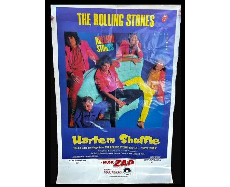 A 1986 Rolling Stones 'Harlem Shuffle' poster, 69 x 104 cm 