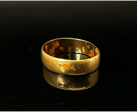 Antique 22ct wedding ring, size M, 3.4g 