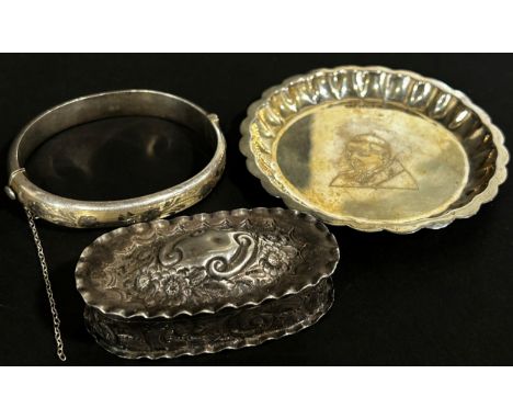 A limited edition commemorative small silver communion plate celebrating the visit of Pope J P II to Ireland in 1979, number 
